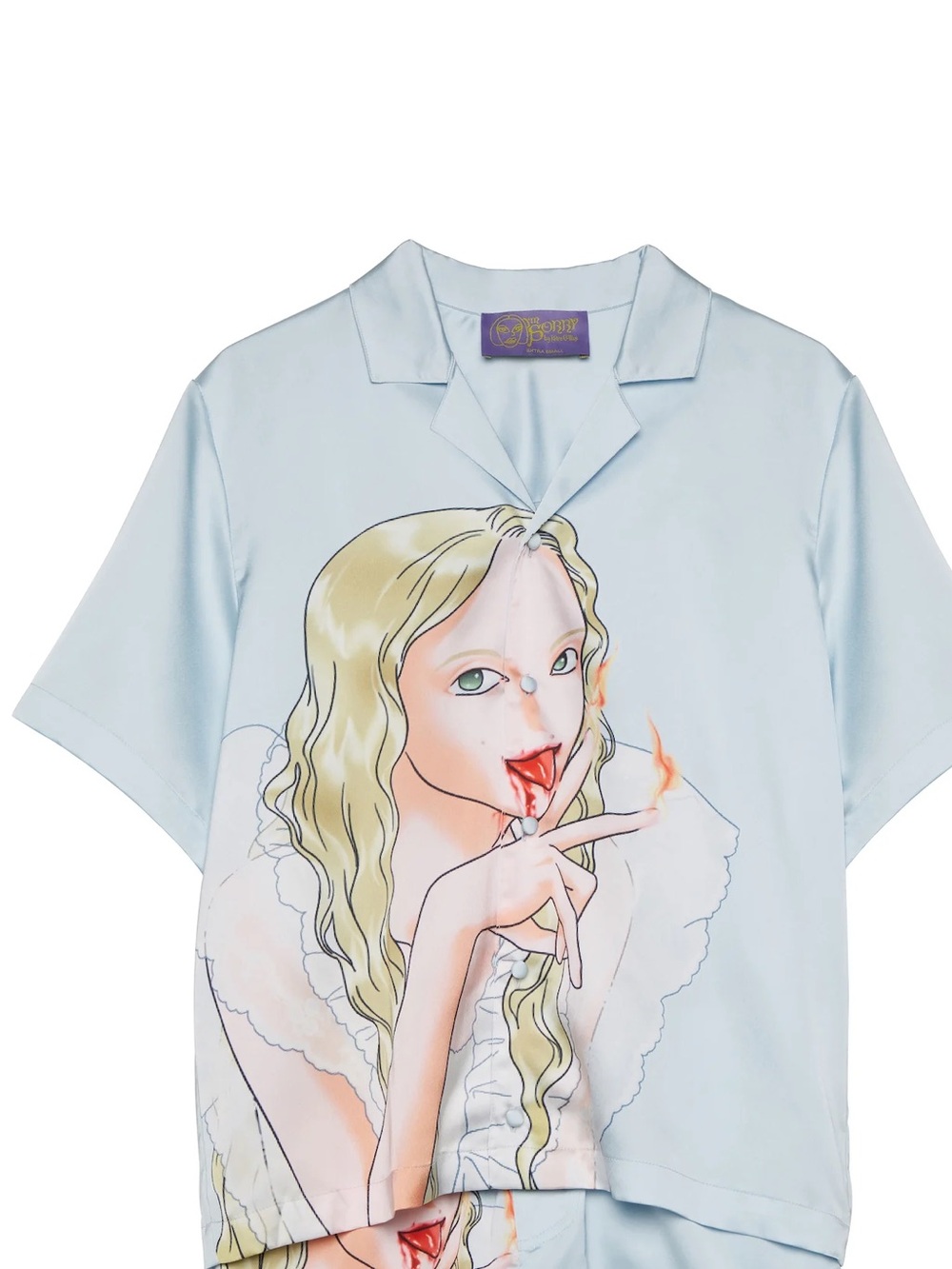Petra Collin’s Im Sorry Blue Button Down Shirt